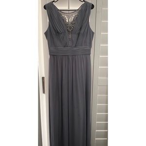 Long Grey/Embellishments Dress